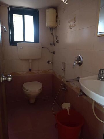 Bathroom in 3 BHK Apartment at Majiwada – for Rent