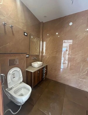 Bathroom in 4 BHK Apartment at Heena Jower, Malad West – for Rent