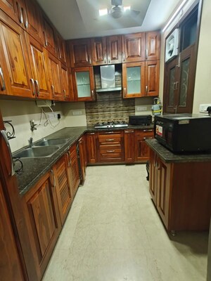 Kitchen in 3 BHK Builder Floor at Nizamuddin East – for Rent