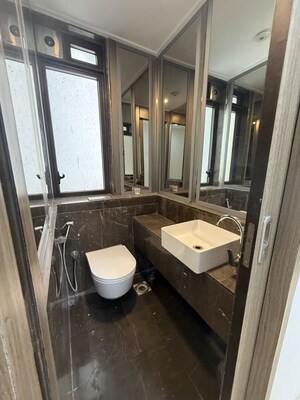 Bathroom in 3 BHK Apartment at Lodha The Park, Worli – for Rent
