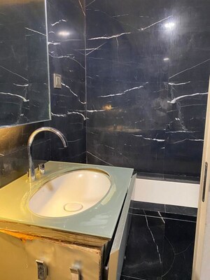 Bathroom in 3 BHK Apartment at Lodha World Crest, Worli – for Rent