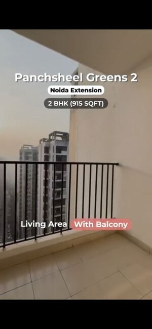 Balcony in 3 BHK Apartment at Panchsheel Greens, Sector 16 Greater Noida – for Sale