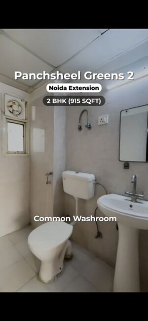 Bathroom in 3 BHK Apartment at Panchsheel Greens, Sector 16 Greater Noida – for Sale