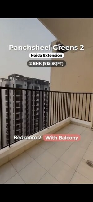 Balcony in 3 BHK Apartment at Panchsheel Greens, Sector 16 Greater Noida – for Sale