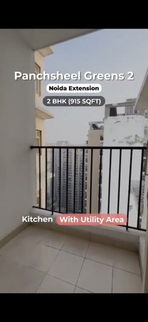 Balcony in 3 BHK Apartment at Panchsheel Greens, Sector 16 Greater Noida – for Sale