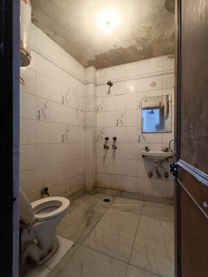Bathroom in 1 BHK Builder Floor at Panchsheel Vihar – for Rent