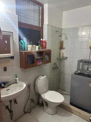 Bathroom in 3 BHK Builder Floor at Mayfield Garden – for Rent