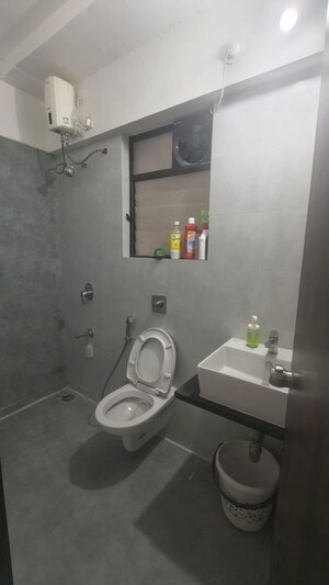 Bathroom in 2 BHK Apartment at Roshan Milestone, Tathawade – for Rent