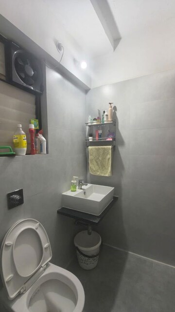 Bathroom in 2 BHK Apartment at Roshan Milestone, Tathawade – for Rent