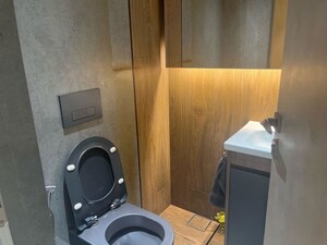 Washroom in 3 BHK Apartment at Lodha World View, Worli – for Rent