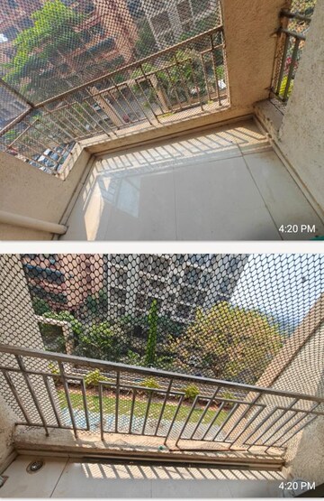 Balcony in 2 BHK Apartment at Nand Sai Ganesh CHS Sector 50 Seawoods, Seawoods – for Rent