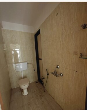 Bathroom in 2 BHK Apartment at Nand Sai Ganesh CHS Sector 50 Seawoods, Seawoods – for Rent