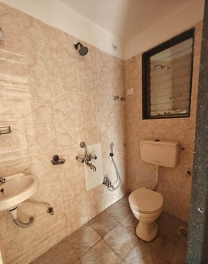 Bathroom in 2 BHK Apartment at Nand Sai Ganesh CHS Sector 50 Seawoods, Seawoods – for Rent