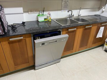 Kitchen in 3 BHK Apartment at Ambience Island Lagoon, Sector 24 – for Rent