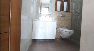 Bathroom in 3 BHK Builder Floor at Ansal Sushant Lok I, Sector 43 – for Rent