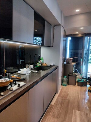 Kitchen in 3 BHK Apartment at Lodha The World Towers World One Tier 2, Worli – for Rent