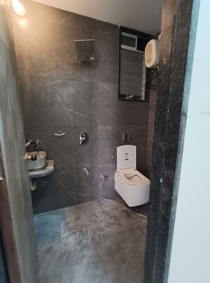 Bathroom in 2.5 BHK Apartment at Gami Asters, Ghansoli – for Rent