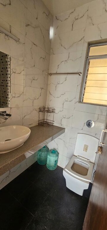 Bathroom in 1 BHK Apartment at Neelkanth Alpine, Ghansoli – for Rent