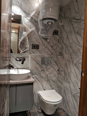 Bathroom in 3 BHK Builder Floor at East Of Kailash – for Sale