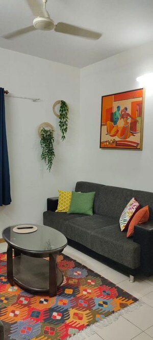 Living Room in 3 BHK Apartment at Prahlad Nagar – for Rent