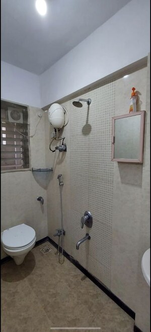 Bathroom in 1 BHK Apartment at Bali Residency, Malad West – for Rent