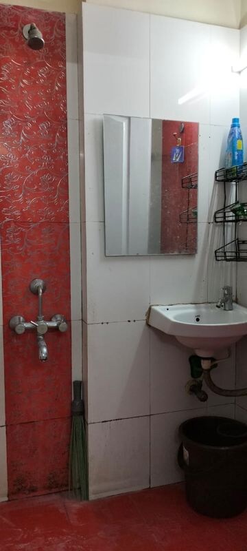 Bathroom in 2.5 BHK Apartment at Ratnagar CHS, Andheri West – for Rent