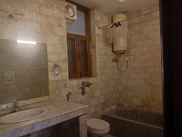 Bathroom in 3 BHK Builder Floor at Malviya Nagar – for Rent