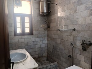 Bathroom in 3 BHK Builder Floor at Malviya Nagar – for Rent