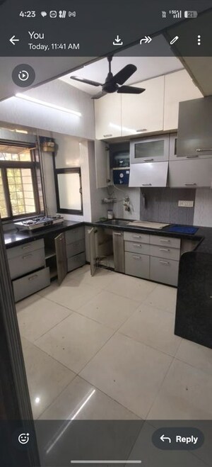 Kitchen in 3 BHK Apartment at Bhoomi Park, Malad West – for Rent