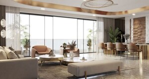 Living Room in 4 BHK Apartment at Mahalaxmi – for Sale