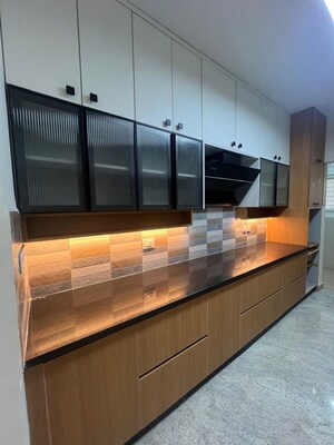 Kitchen in 3 BHK Apartment at Bollineni Bion, Kothaguda – for Rent