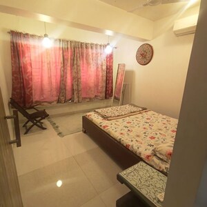 Living Room in 1 BHK Apartment at North Bombay Society, Juhu – for Rent