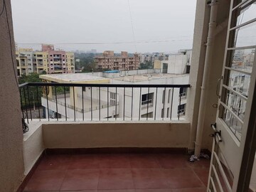 Balcony in 3 BHK Apartment at Ganesham Phase I, Pimple Saudagar – for Rent