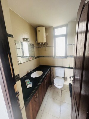 Bathroom in 2 BHK Apartment at Unitech Uniworld Gardens 2, Sector 47 – for Rent