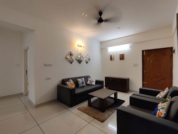 Living Room in 3 BHK Apartment at Vars Parkwood, Bellandur – for Rent