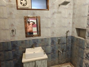 Bathroom in 4 BHK Builder Floor at Ashok Vihar – for Rent