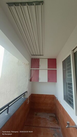 Staircase in 4 BHK Apartment at Induscrest Apartment Complex, Osman Nagar – for Rent