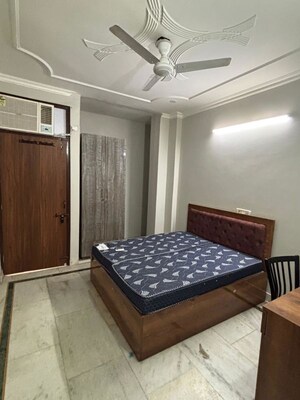 Bedroom in 3 BHK Builder Floor at Old Rajinder Nagar – for Rent