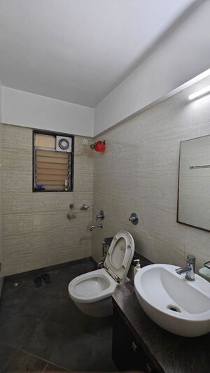 Bathroom in 3 BHK Apartment at Regency Cosmos, Baner – for Rent