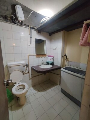 Bathroom in 1 RK Apartment at Piccadilly 1 CHS, Goregaon East – for Rent