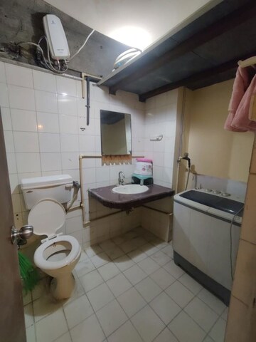 Bathroom in 1 RK Apartment at Piccadilly 1 CHS, Goregaon East – for Rent