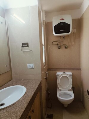 Bathroom in 3 BHK Apartment at Emaar Emerald Estate, Sector 65 – for Rent