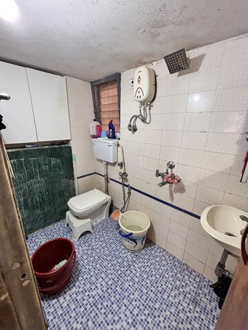 Bathroom in 2 BHK Apartment at Raj Sundaram, Dahisar East – for Rent