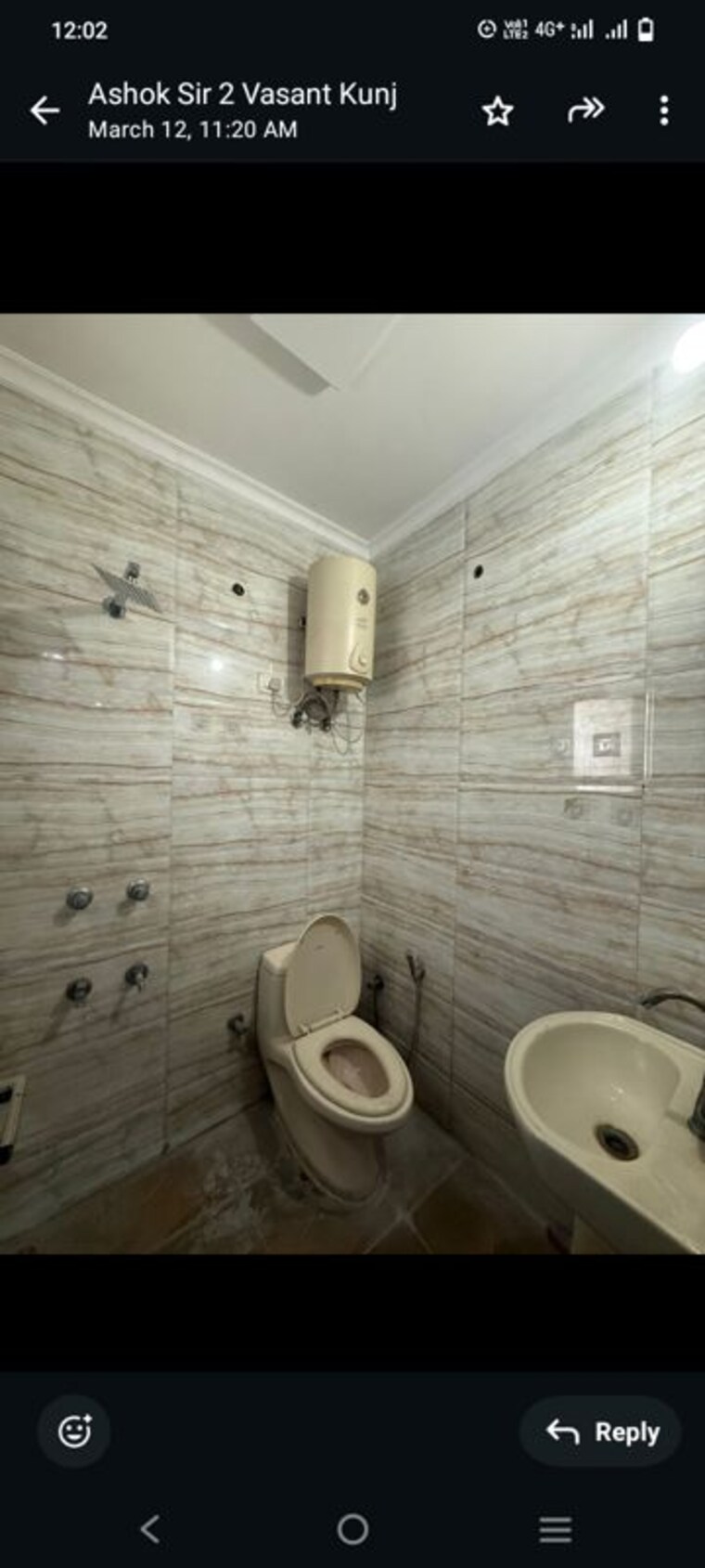 Bathroom, vasant kunj 1 Bedroom 800 Sq.Ft. Builder Floor In Vasant Kunj Delhi 10129564
