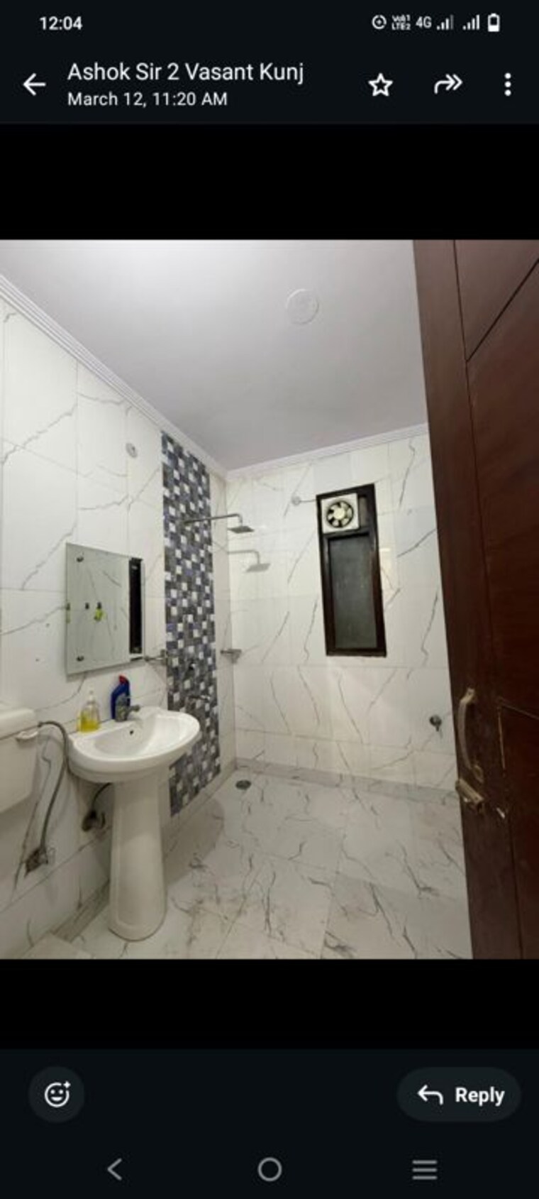 Bathroom, vasant kunj 1 Bedroom 800 Sq.Ft. Builder Floor In Vasant Kunj Delhi 10129598