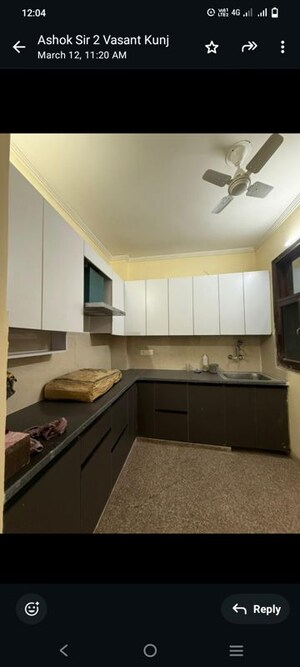 Kitchen in 1 BHK Builder Floor at Vasant Kunj – for Rent