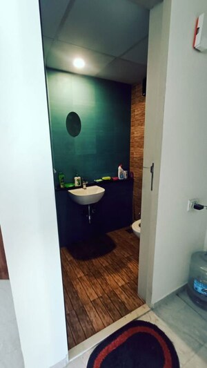 Bathroom in 1 BHK Apartment at Lodha Crown Quality Homes, Majiwada – for Rent