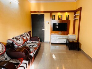 Living Room in 2 BHK Apartment at Pimple Gurav – for Rent