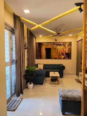 Living Room in 2 BHK Apartment at Krisala Adora, Ravet – for Rent