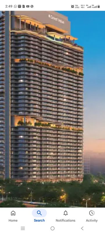 4 BHK + Pooja Room,Servant Room,Study Room 5525 Sq.Ft. Apartment in Great Value Ekanam